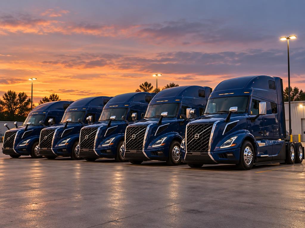 Dedicated trucking with a Volvo truck